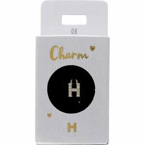 Charm Buchstabe H Nr.8, für Halsketten und Armbänder,, Depesche