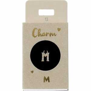 Charm Buchstabe M Nr.13, für Halsketten und Armbänder,, Depesche