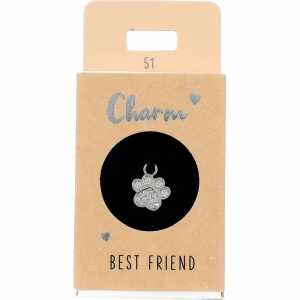 Charm Pfote Nr.51, für Halsketten und Armbänder,, Depesche