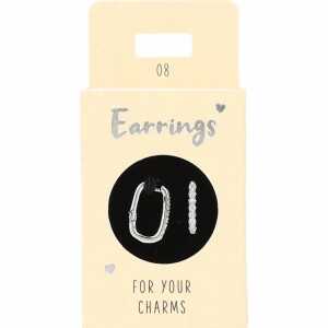 Ohrringe silber Steine weiß, Depesche 4010070636401