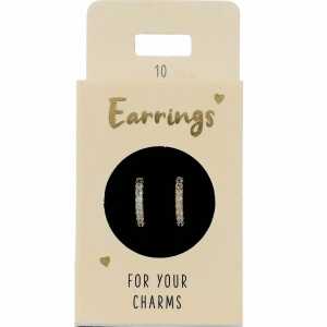 Ohrringe gold Steine weiß, Depesche 4010070636425