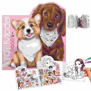 Malbuch TOPModel Doggy KITTY and DOGGY, Katzen- und Modelmotiven