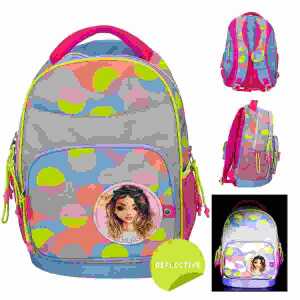 Schulrucksack TOPModel FLASH, reflektierend, mit gepolstertem Rücken