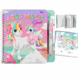 Aqua Magic Book Ylvi mit 5 Seiten aus Karton, Wasser-Stift