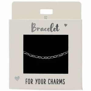 Armband Express yourself Nr.2 silber, Glieder medium, versilbert