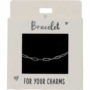 Armband Express yourself Nr.3 silber Glieder groß, versilbert
