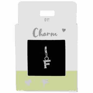 Charms Express yourself F silber, Nr.11 für Halsketten und Armbänder