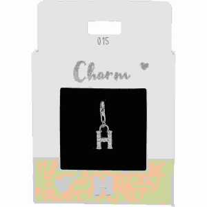 Charms Express yourself H silber, Nr.15 für Halsketten und Armbänder