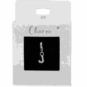 Charms Express yourself J silber, Nr.19 für Halsketten und Armbänder