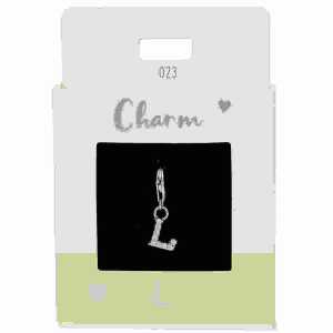 Charms Express yourself L silber, Nr.23 für Halsketten und Armbänder