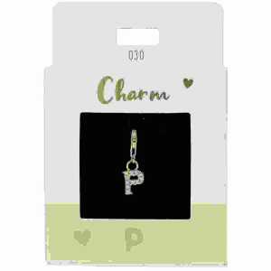 Charms Express yourself P gold, Nr.30 für Halsketten und Armbänder