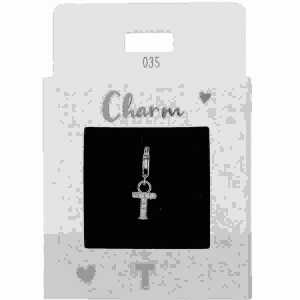 Charms Express yourself T silber, Nr.35 für Halsketten und Armbänder