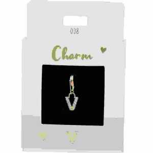 Charms Express yourself V gold, Nr.38 für Halsketten und Armbänder