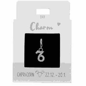 Charms Express Steinbock silber, Nr.49 für Halsketten und Armbänder