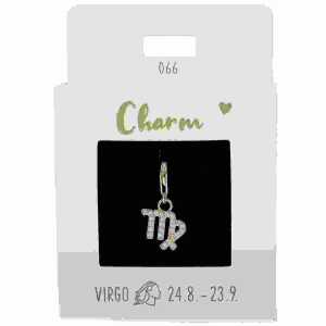 Charms Express Jungfrau gold, Nr.66 für Halsketten und Armbänder
