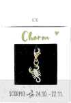 Charms Express Skorpion gold, Nr.70 für Halsketten...