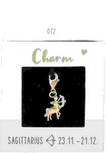 Charms Express Schütze gold, Nr.72 für Halsketten und Armbänder