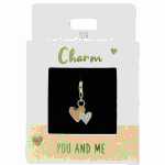 Charms Express 2 Herzen gold, Nr.76 für Halsketten...