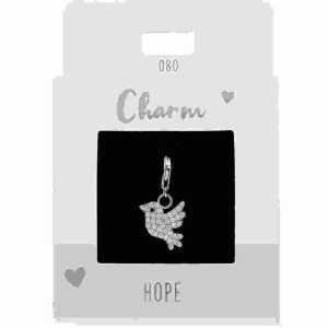 Charms Express Vogel silber, Nr.80 für Halsketten und Armbänder