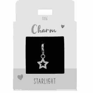 Charms Express Stern silber, Nr.86 für Halsketten und Armbänder