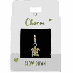 Charms Express Schildkröte gold, Nr.89 für Halsketten und Armbänder