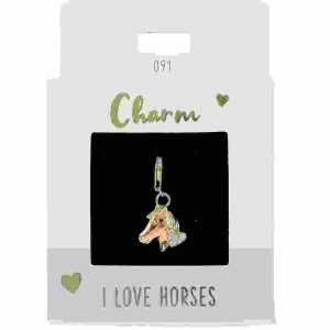 Charms Express yourself Pferd gold, Nr.91 für Halsketten u Armbänder