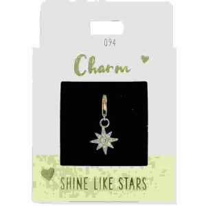 Charms Express yourself Stern gold, Nr.94 für Halsketten u Armbänder