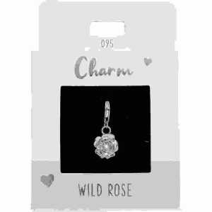 Charms Express Blüte silber, Nr.95 für Halsketten und Armbänder
