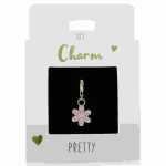 Charms Express rosa Blüte gold, Nr.103 für...