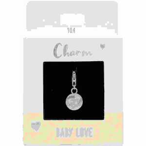 Charms Express Fußabdrücke silber, Nr.104 für Halsketten und Armbänder