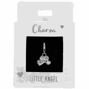 Charms Express Engel silber, Nr.106 für Halsketten und Armbänder