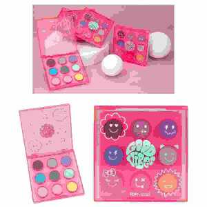Lidschatten TOPModel NIGHT LIGHT 9 x 0,4 g, 9 Farben neonpinker Box