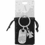 Schlüsselanhänger Buchstabe A + Schutzengel, SA...