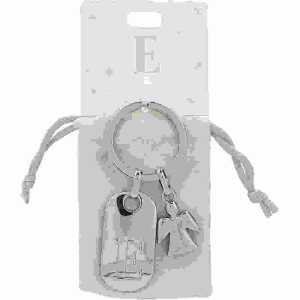 Schlüsselanhänger Buchstabe E + Schutzengel, SA Nr. 6