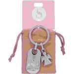 Schlüsselanhänger Buchstabe S + Schutzengel, SA...