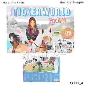 Stickerbuch Miss Melody Stickerworld Pocket, 12 illustrierte Seiten,