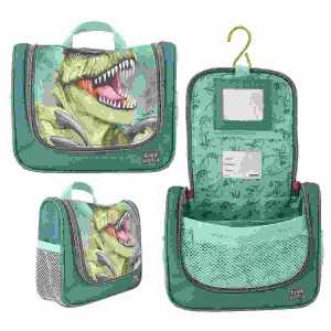 Kulturtasche Dino World DANGER 9x21x17cm, Material: 100% Polyester