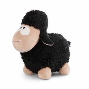 NICI Plüsch Schaf schwarz 13cm stehend, NICI GREEN