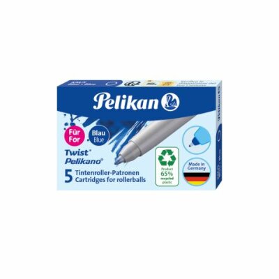 Pelikan Tintenroller Patronen eco KM/5 Blau 5 Stück in Faltschachtel