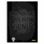 Collegeblock A4 kariert 90g 80 Blatt schwarz, Schwarz