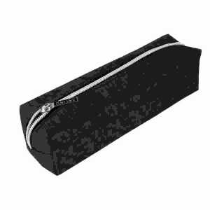 Schlamperetui schwarz 22x7x7cm, mit Reißverschluss