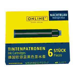 Tintenpatronen 6er für Füller Nightblue