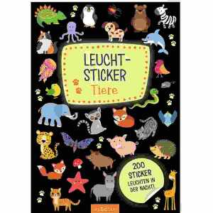 Leucht-Sticker – Tiere Stickerbuch von Eva Schindler,, ab 4 Jahren