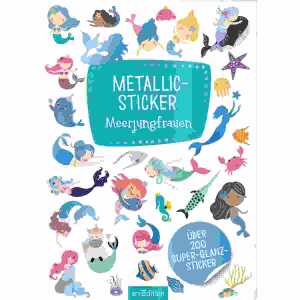 Metallic-Sticker Meerjungfrauen