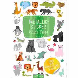 Metallic-Sticker Wilde Tiere 4014489133285