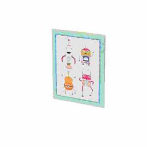 Briefpapierpack Robots 10.10.2024, 10 Blätter, 10 Briefumschläge