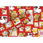 Geschenkpapier 2mx70cm My Farm rot, Braun & Company