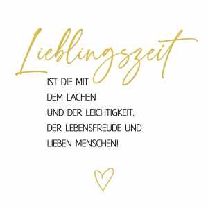 Servietten 33x33cm Lieblingszeit, Atelier 20er, 3lagig Braun & Company