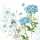 Servietten 33x33cm Blue Harmony, Atelier 20er, 3lagig, Braun & Company