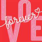 Servietten 33x33cm Love forever, Avantgarde 20er, 3lagig,